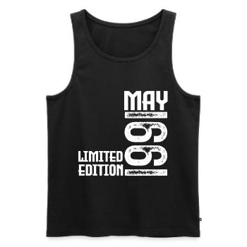 Gift May 1991. anniversary may 1991. May 1991. - Men's Premium Organic Tank Top - black - Front - Michal (187cm)