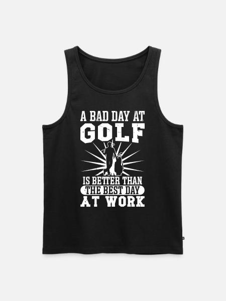 Perfect Golfing Design - Men's Premium Organic Tank Top - black