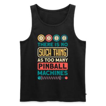Flipper Retro Pinball Flipperautomat Bumper - Débardeur bio Premium Homme - noir - Devant - AI Model Male 178 light (178cm)