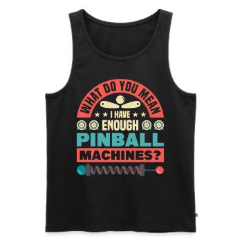 Flipper Retro Pinball Flipperautomat Bumper - Männer Premium Bio Tank Top - Schwarz - Vorne - Michal (187cm)