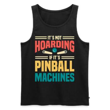 Flipper Retro Pinball Flipperautomat Bumper - Men's Premium Organic Tank Top - black - Front - AI Model Male 178 light (178cm)