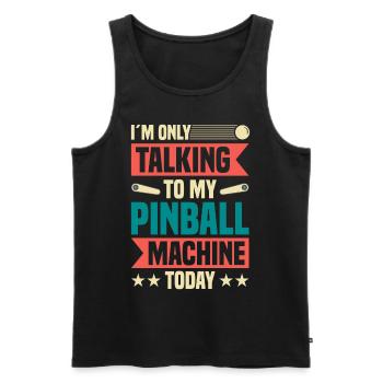 Flipper Retro Pinball Flipperautomat Bumper - Männer Premium Bio Tank Top - Schwarz - Vorne - Michal (187cm)