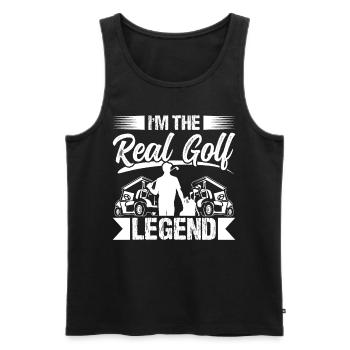 I'm the real Golf Legend - Men's Premium Organic Tank Top - black - Front - Michal (187cm)