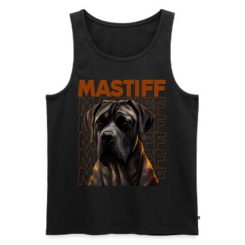 Dogge Doggen Hund Hunde Deutsche Dogge - Männer Premium Bio Tank Top - Schwarz - Vorne - AI Model Male 178 light (178cm)