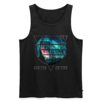 Limited Edition 1965 Juli Geburtstag Polarlicht - Männer Premium Bio Tank Top - Schwarz - Vorne - AI Model Male 178 light (178cm)