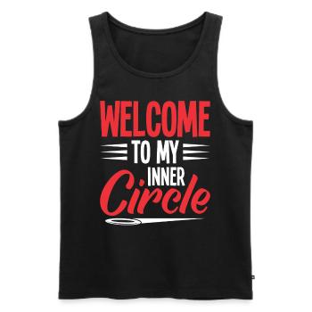 Discus Throw Discus Thrower Athletics Discus - Men's Premium Organic Tank Top - black - Front - AI Model Male 178 light (178cm)