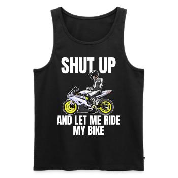 Motorcycle Lifestyle / Motorrad / Motorräder biker - Männer Premium Bio Tank Top - Schwarz - Vorne - AI Model Male 178 light (178cm)
