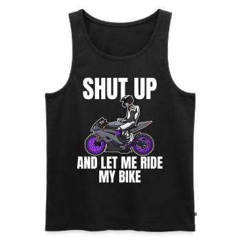 Motorcycle Lifestyle / Motorrad / Motorräder biker - Männer Premium Bio Tank Top - Schwarz - Vorne - AI Model Male 178 light (178cm)