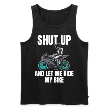 Motorcycle Lifestyle / Motorrad / Motorräder biker - Männer Premium Bio Tank Top - Schwarz - Vorne - AI Model Male 178 light (178cm)
