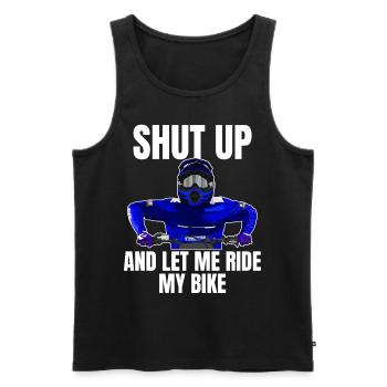 Motocross / Enduro / Freestyle mx / Dirtbike retro - Men's Premium Organic Tank Top - black - Front - Michal (187cm)