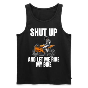 Motorcycle Lifestyle / Motorrad / Motorräder biker - Männer Premium Bio Tank Top - Schwarz - Vorne - AI Model Male 178 light (178cm)
