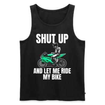 Motorcycle Lifestyle / Motorrad / Motorräder biker - Männer Premium Bio Tank Top - Schwarz - Vorne - AI Model Male 178 light (178cm)