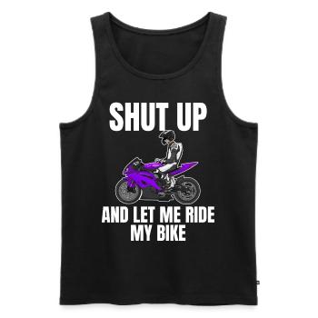 Motorcycle Lifestyle / Motorcycle / Motorcycles biker - Men's Premium Organic Tank Top - black - Front - AI Model Male 178 light (178cm)