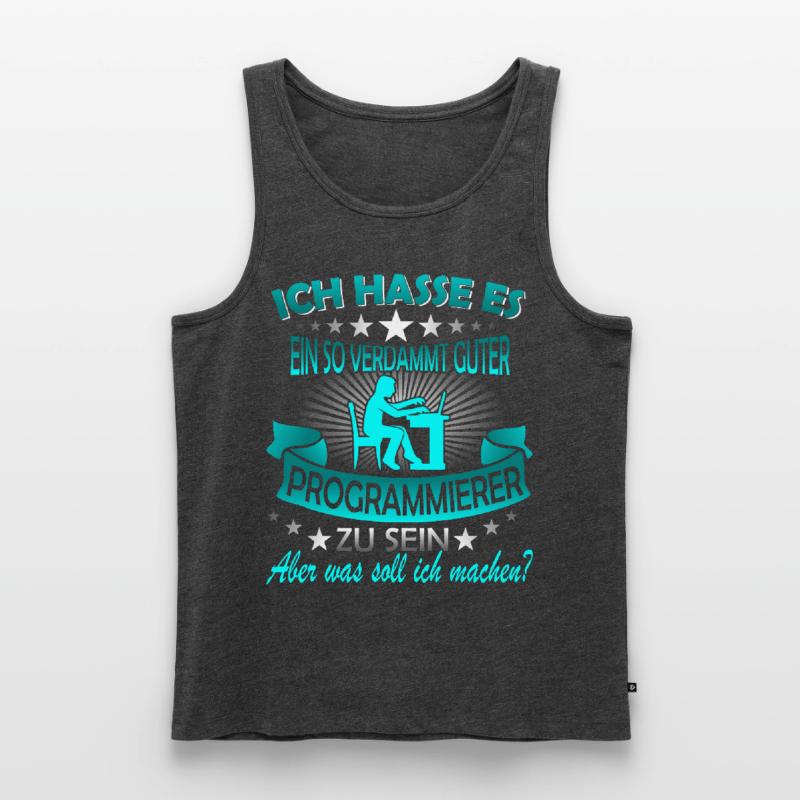 Programmierer IT Programmieren Geschenk Lustig Männer Premium Bio Tank Top