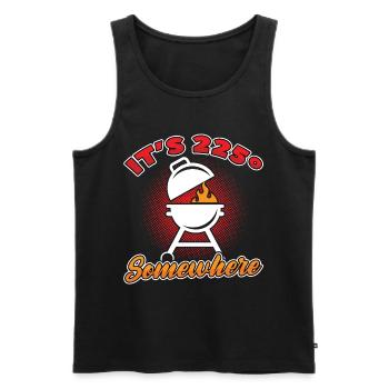 Grillen Barbeque BBQ Griller Grillmeister - Männer Premium Bio Tank Top - Schwarz - Vorne - Michal (187cm)