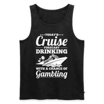 Lustiges Cruising - Männer Premium Bio Tank Top - Schwarz - Vorne - Michal (187cm)