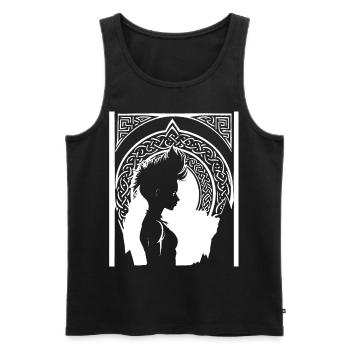Fantasy Post Punk Celtic Tribal Batcave Mohawk Gi - Débardeur bio Premium Homme - noir - Devant - Michal (187cm)