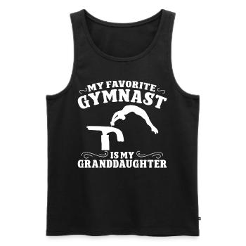 Gymnastique amusante pour les filles - Débardeur bio Premium Homme - noir - Devant - Michal (187cm)