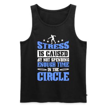 Discus Throw Discus Thrower Athletics Discus - Men's Premium Organic Tank Top - black - Front - AI Model Male 178 light (178cm)
