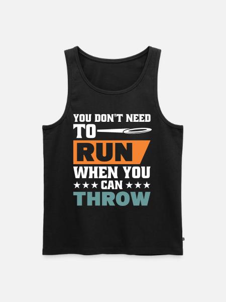 Diskuswurf Diskuswerfer Leichtathletik Diskus - Männer Premium Bio Tank Top - Schwarz