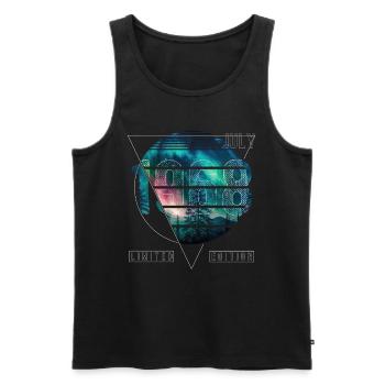 Limited Edition 1968 Juli Geburtstag Polarlicht - Männer Premium Bio Tank Top - Schwarz - Vorne - AI Model Male 178 light (178cm)