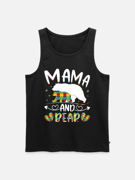 Maman et l’autisme - Débardeur bio Premium Homme - noir