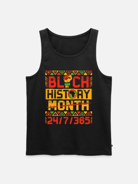 Black History Month - Men's Premium Organic Tank Top - black