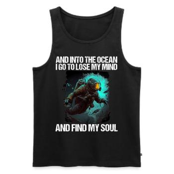 Tauchen Taucher Taucherin - Männer Premium Bio Tank Top - Schwarz - Vorne - Michal (187cm)