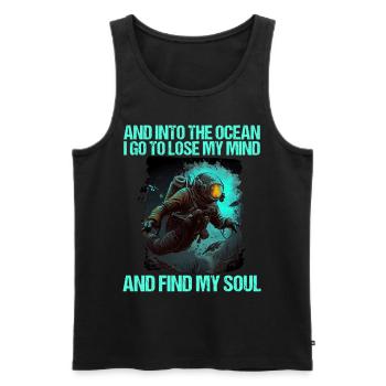 Tauchen Taucher Taucherin - Männer Premium Bio Tank Top - Schwarz - Vorne - Michal (187cm)