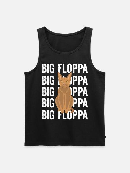 Big Floppa Caracal Cat Meme - Men's Premium Organic Tank Top - black