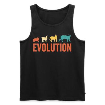 Großer Floppa Karakal Katze Meme - Männer Premium Bio Tank Top - Schwarz - Vorne - AI Model Male 178 light (178cm)