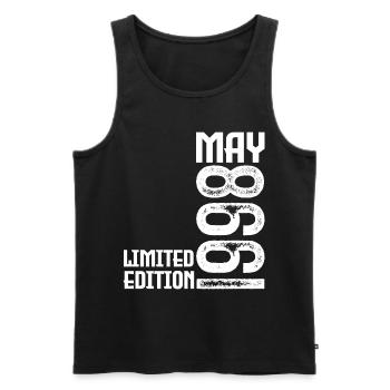 Geschenk Mai 1998. Jubiläum Mai 1998. Mai 1998. - Männer Premium Bio Tank Top - Schwarz - Vorne - Michal (187cm)
