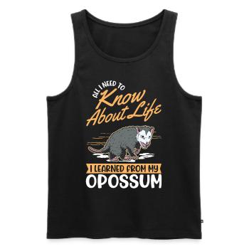Opossum Cadeau Marsupial Opossum - Débardeur bio Premium Homme - noir - Devant - Michal (187cm)