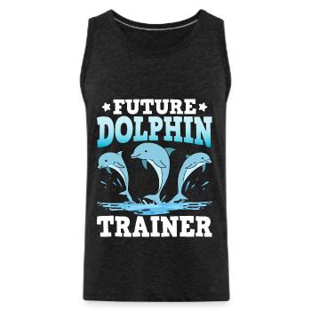 Futur dresseur de dauphins - Débardeur bio Premium Homme - charbon - Devant - Alexander (188cm)