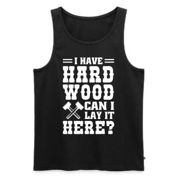 Flooring Flooring Installer Tiler Flooring - Men's Premium Organic Tank Top - black - Front - AI Model Male 178 light (178cm)