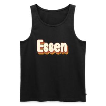 Essenerin Essener Essen - Männer Premium Bio Tank Top - Schwarz - Vorne - AI Model Male 178 light (178cm)