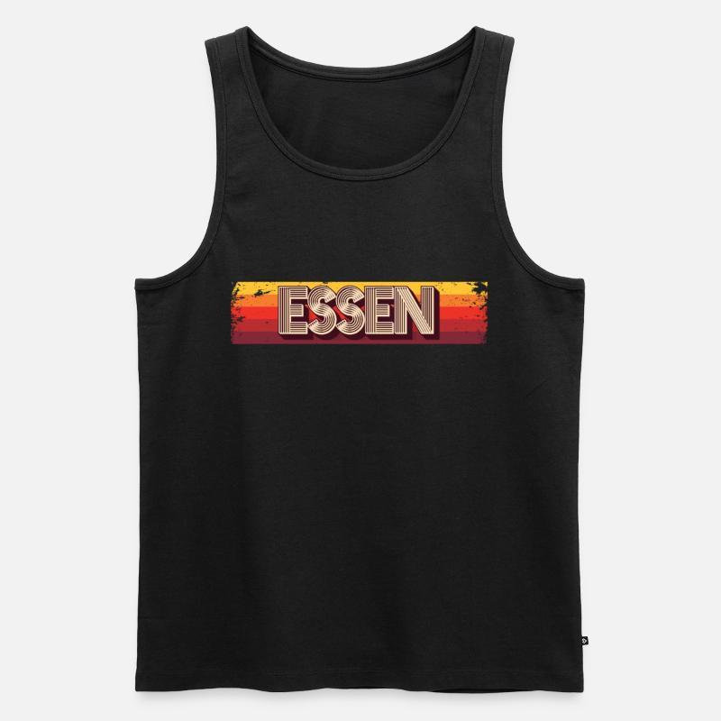 Essenerin Essener Essen - Männer Premium Bio Tank Top - Schwarz