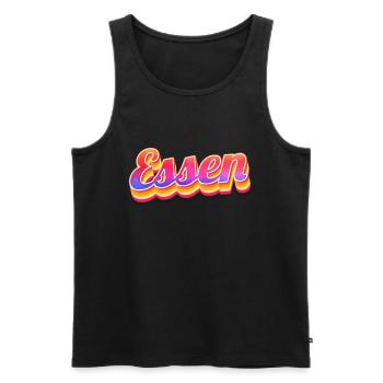 Essenerin Essener Essen - Männer Premium Bio Tank Top - Schwarz - Vorne - AI Model Male 178 light (178cm)