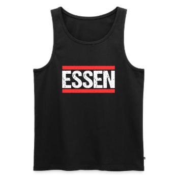 Essenerin Essener Essen - Männer Premium Bio Tank Top - Schwarz - Vorne - AI Model Male 178 light (178cm)