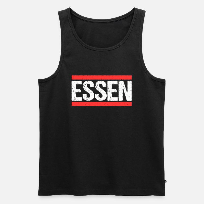 Essenerin Essener Essen - Männer Premium Bio Tank Top - Schwarz