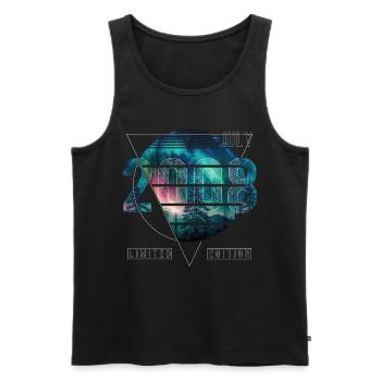 Limited Edition 2008 Juli Geburtstag Polarlicht - Männer Premium Bio Tank Top - Schwarz - Vorne - AI Model Male 178 light (178cm)