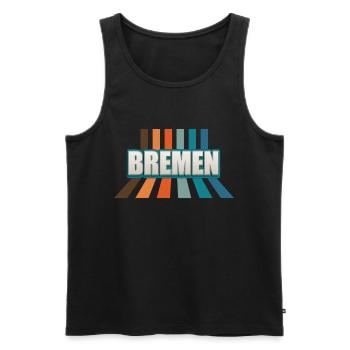 Bremerin Bremer Brême - Débardeur bio Premium Homme - noir - Devant - Michal (187cm)