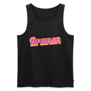 Bremerin Bremer Brême - Débardeur bio Premium Homme - noir - Devant - Michal (187cm)