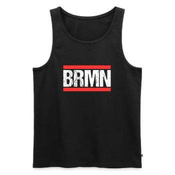 Bremerin Bremer Bremen - Männer Premium Bio Tank Top - Schwarz - Vorne - Michal (187cm)