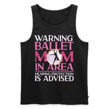 Ballet Dancer Dance Girl Ballerina - Männer Premium Bio Tank Top - Schwarz - Vorne - AI Model Male 178 light (178cm)