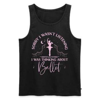 Ballet Dancer Dance Girl Ballerina - Männer Premium Bio Tank Top - Schwarz - Vorne - Michal (187cm)