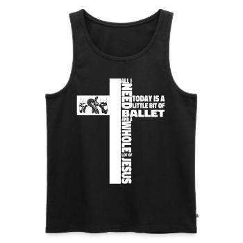 Ballet Dancer Dance Girl Ballerina - Men's Premium Organic Tank Top - black - Front - AI Model Male 178 light (178cm)