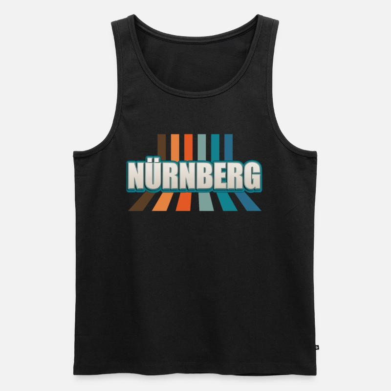 Nürnbergerin Nürnberger Nürnberg - Männer Premium Bio Tank Top - Schwarz