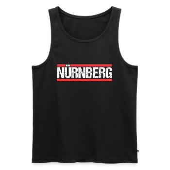 Nürnbergerin Nürnberger Nürnberg - Männer Premium Bio Tank Top - Schwarz - Vorne - Michal (187cm)