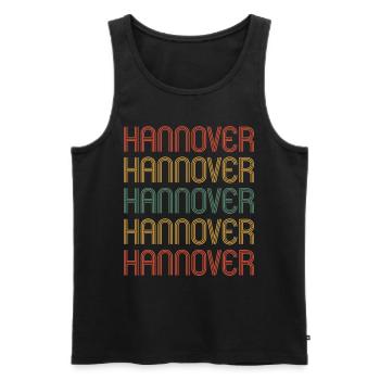 Hannoveranerin Hannoveraner Hannover - Männer Premium Bio Tank Top - Schwarz - Vorne - Michal (187cm)